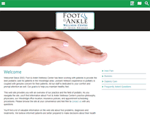Tablet Screenshot of footandanklewellness.com